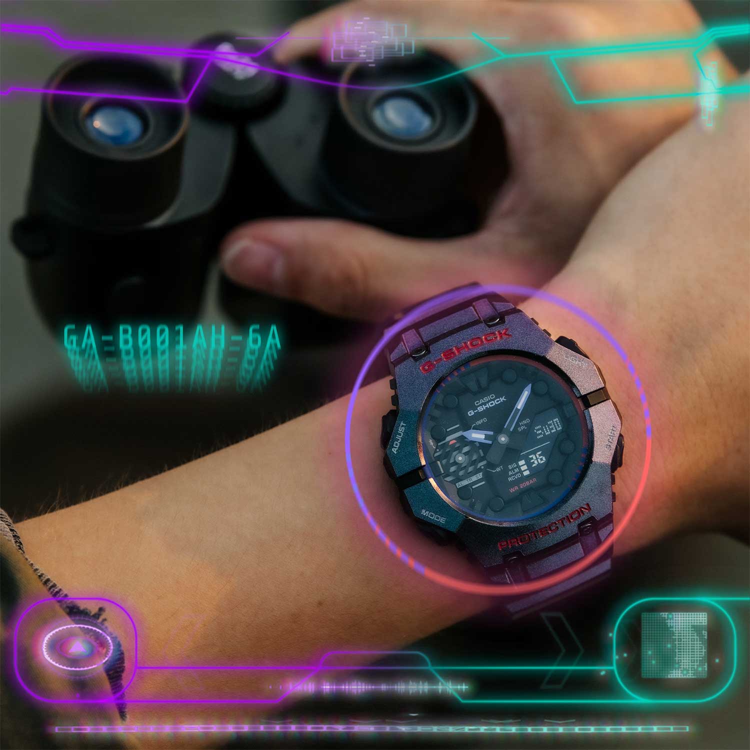 Японские наручные часы CASIO G-SHOCK GA-B001AH-6A
