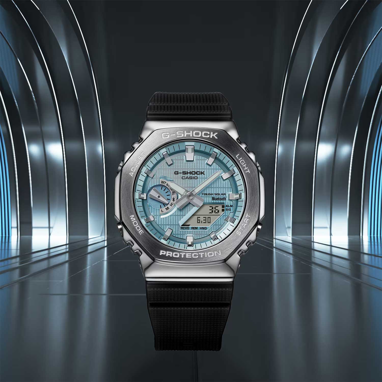 Японские наручные часы CASIO G-SHOCK GBM-2100A-1A2