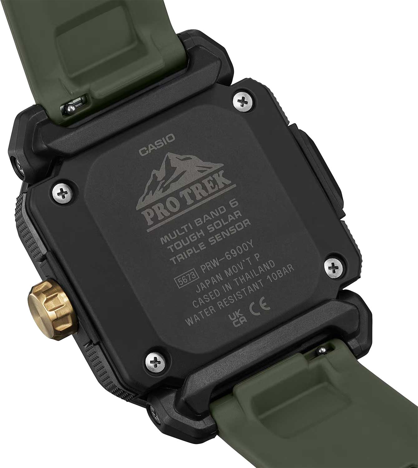 Японские наручные часы Casio Pro Trek PRW-6900Y-3E с хронографом