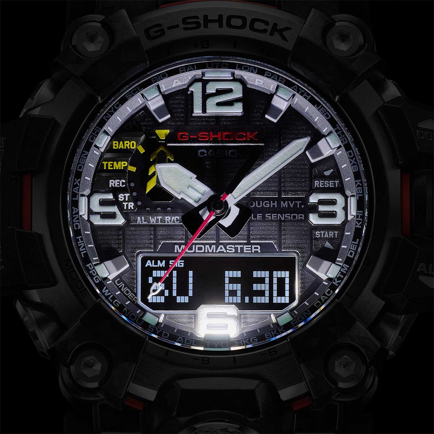 Японские наручные часы Casio G-SHOCK GWG-2000-1A3ER с хронографом