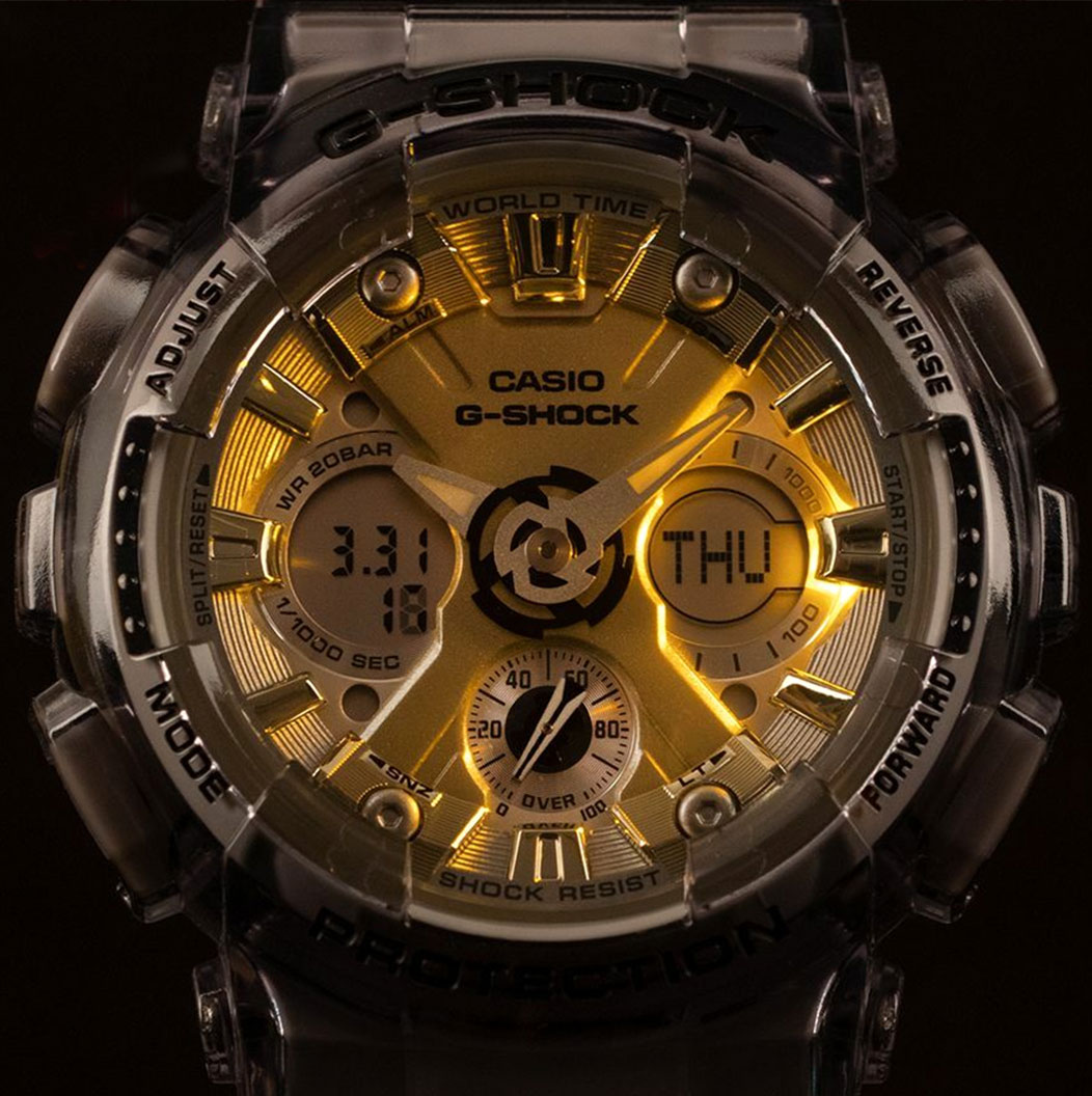 Японские наручные часы Casio G-SHOCK GMA-S120GS-8AER с хронографом