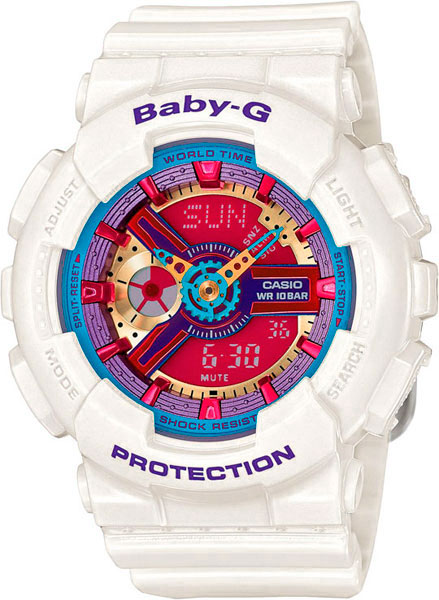 Японские наручные часы Casio Baby-G BA-112-7A с хронографом
