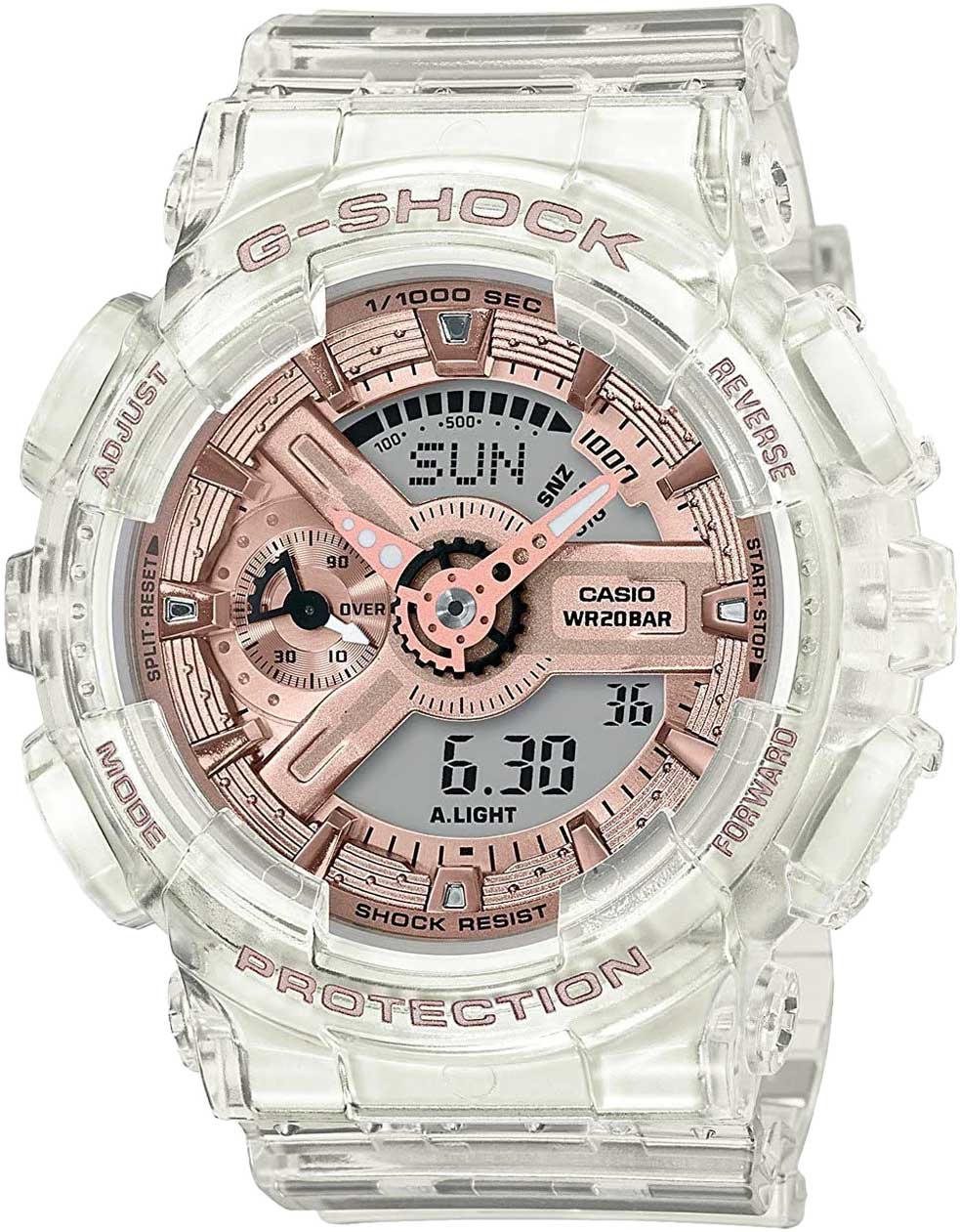 Японские наручные часы Casio G-SHOCK GMA-S110SR-7AER с хронографом
