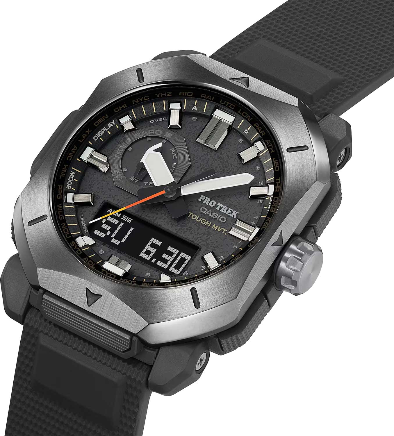 Японские наручные часы Casio Pro Trek PRW-6900Y-1E с хронографом