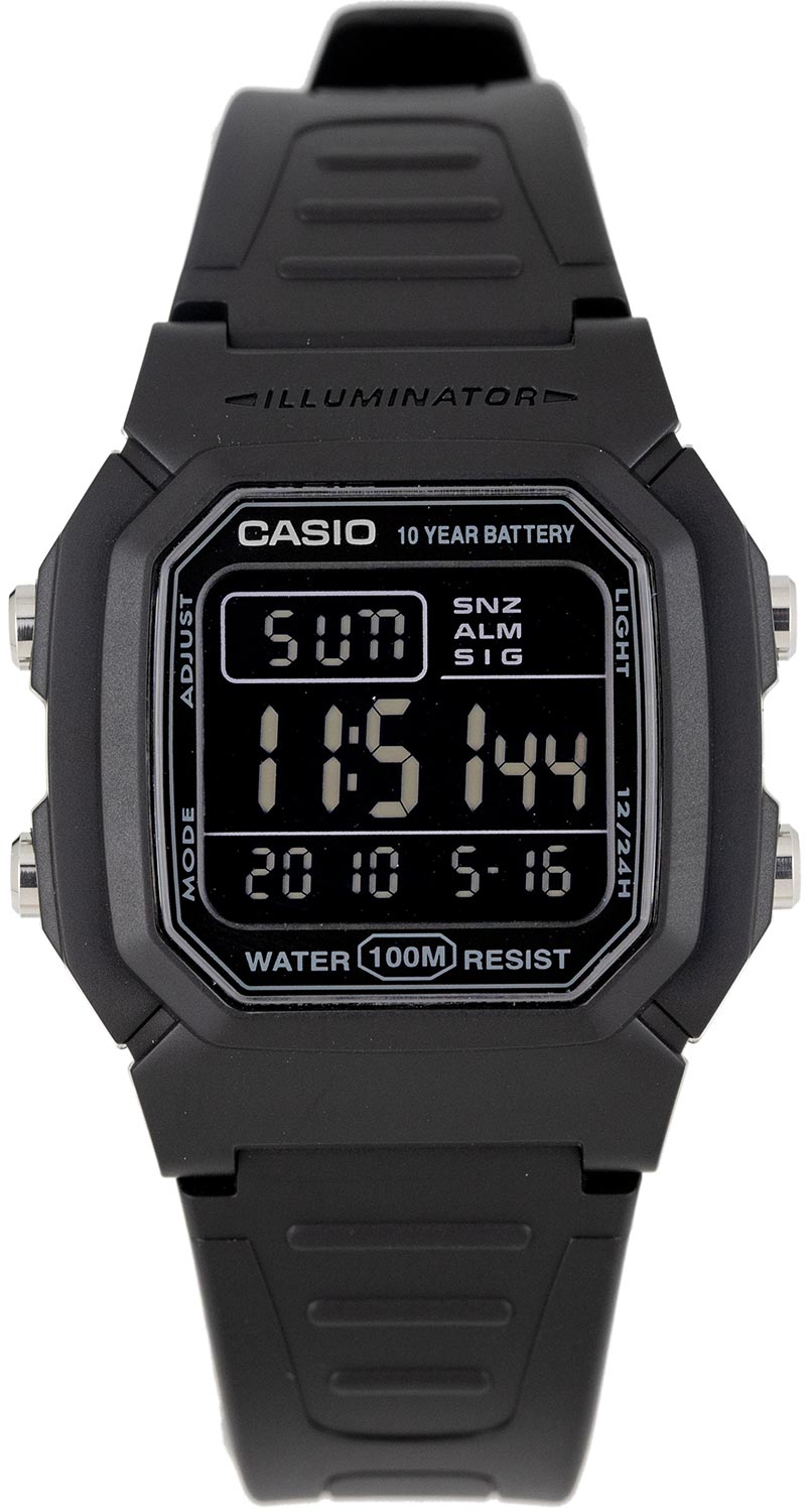 Японские наручные часы Casio Collection W-800H-1BVES с хронографом