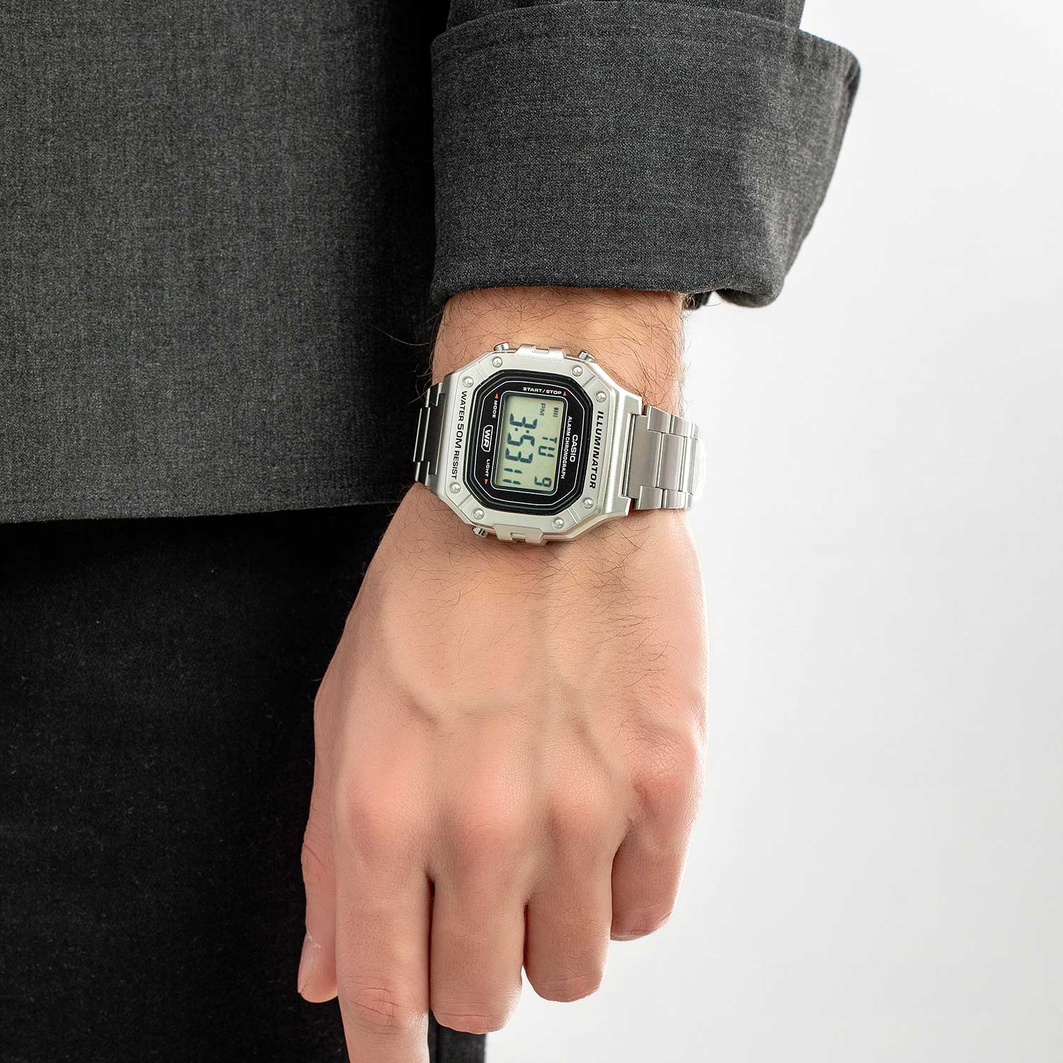 Японские наручные часы Casio Collection W-218HD-1AVDF с хронографом