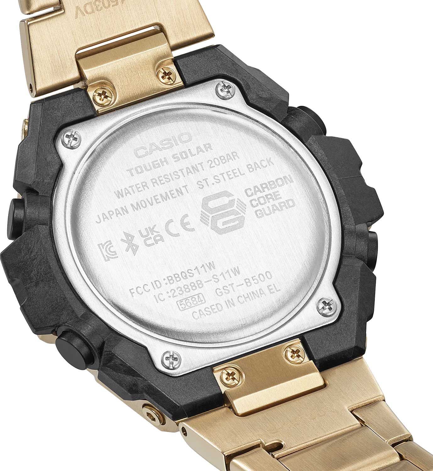 Японские наручные часы Casio G-SHOCK GST-B500GD-9A с хронографом