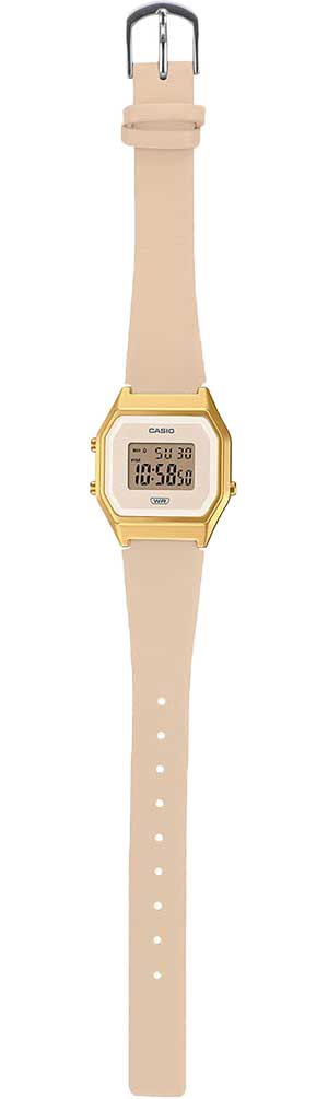 Японские наручные часы Casio Vintage LA680WEGL-4 с хронографом