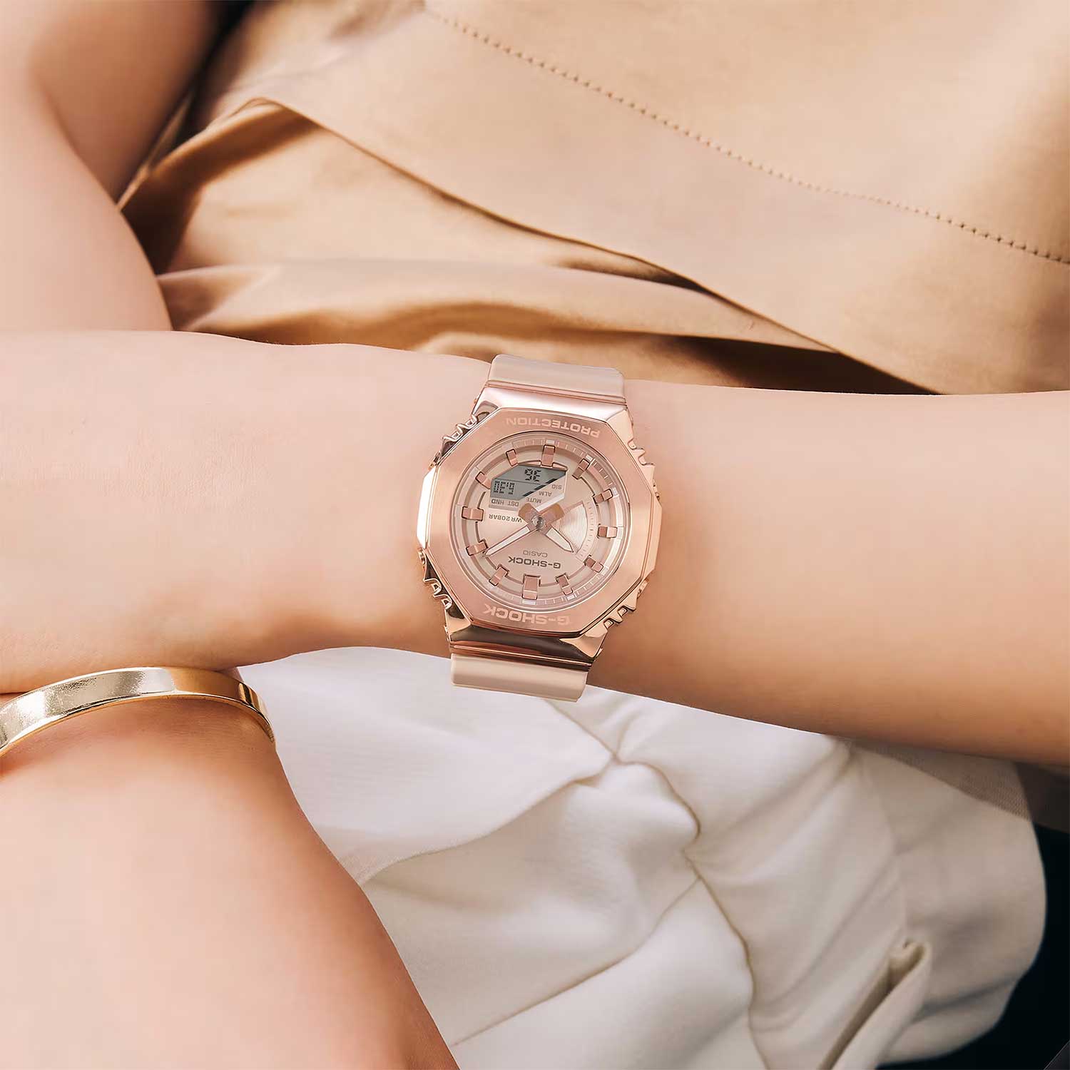 Японские наручные часы Casio G-SHOCK GM-S2100PG-4A с хронографом