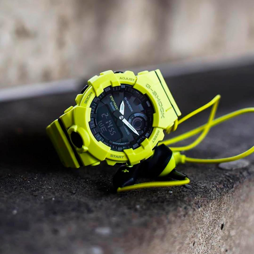 Японские спортивные наручные часы Casio G-SHOCK GBA-800-9A с хронографом