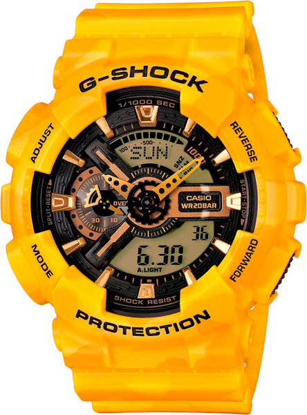 Японские наручные часы Casio G-SHOCK GA-110CM-9A с хронографом