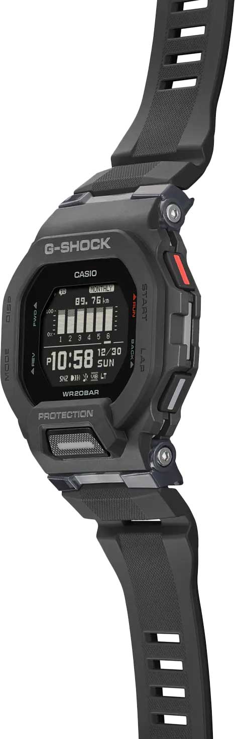 Японские спортивные наручные часы Casio G-SHOCK GBD-200-1ER с хронографом