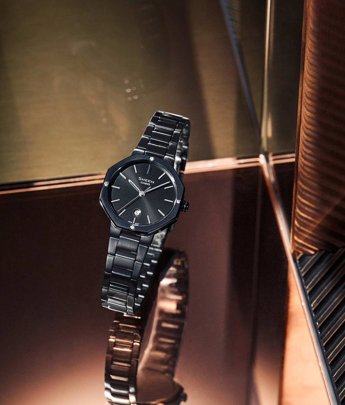 Японские наручные часы CASIO SHEEN SHE-4543BD-1AUER