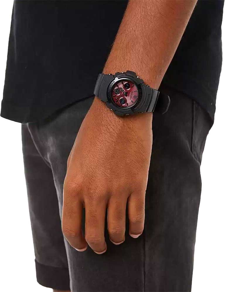 Японские наручные часы Casio G-SHOCK AWR-M100SAR-1A с хронографом