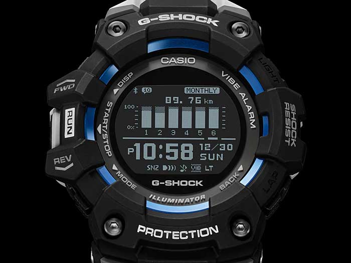 Японские спортивные наручные часы Casio G-SHOCK GBD-100-1A7 с хронографом