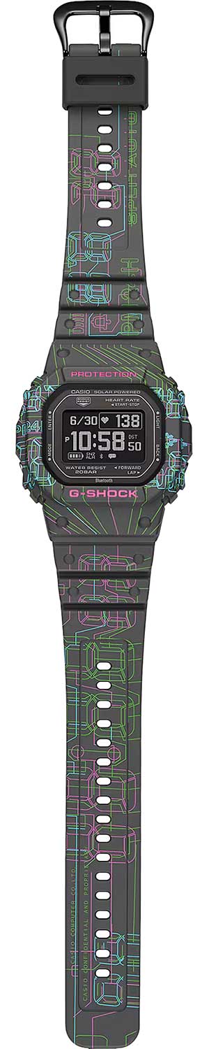 Японские умные часы Casio G-SHOCK DW-H5600EX-1 с хронографом