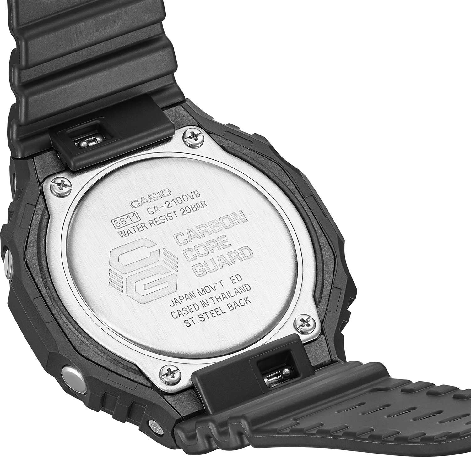 Японские наручные часы Casio G-SHOCK GA-2100VB-1AER с хронографом