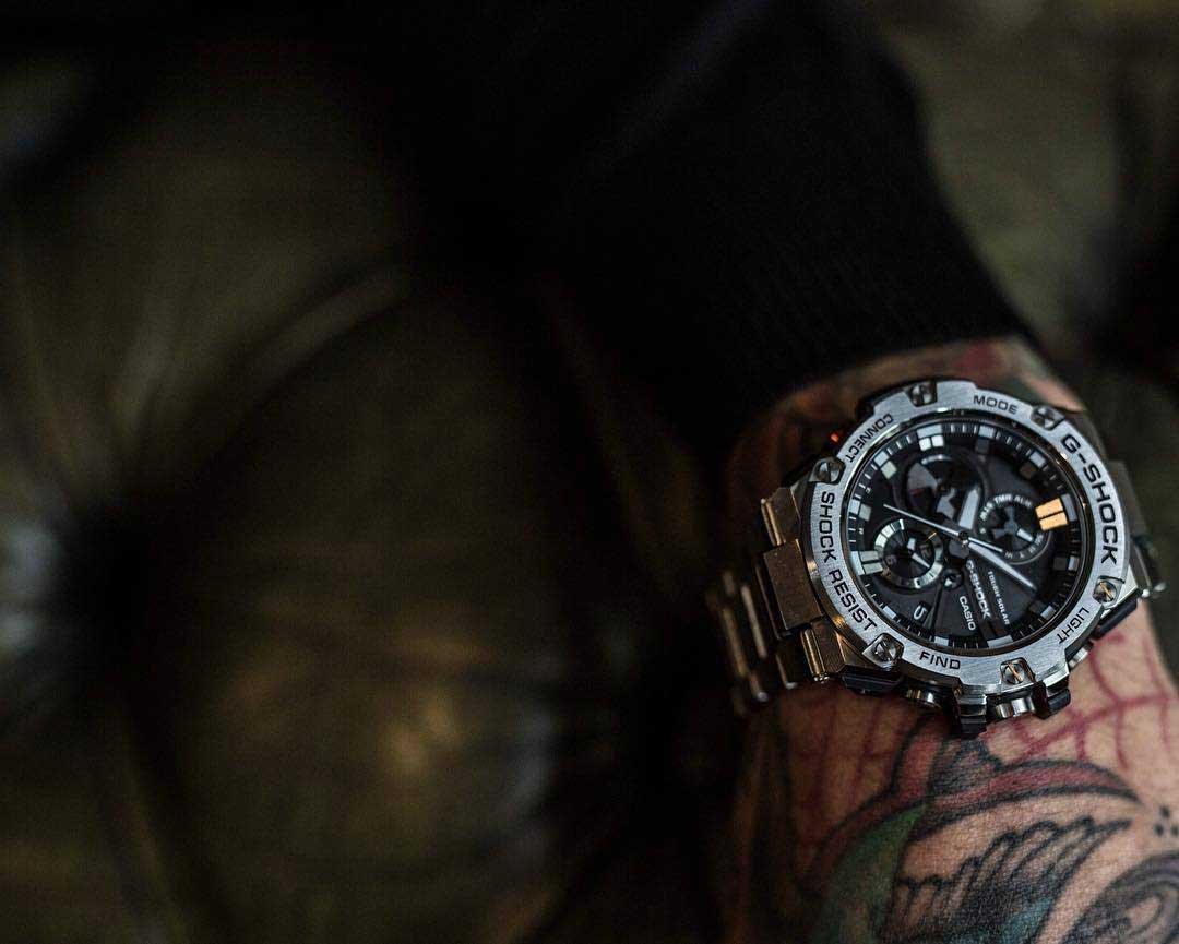 Японские наручные часы CASIO G-SHOCK GST-B100D-1A