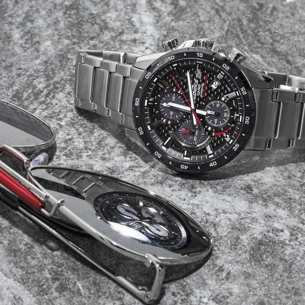 Японские наручные часы Casio Edifice EFS-S540DB-1A с хронографом