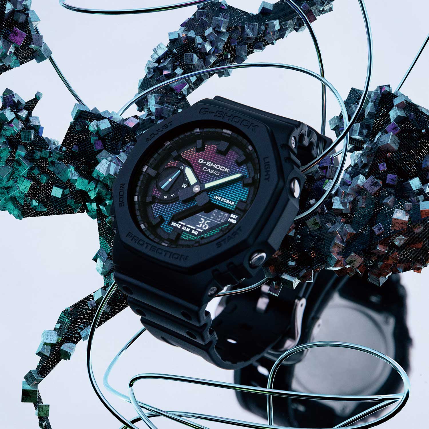 Японские наручные часы CASIO G-SHOCK GA-2100RW-1A