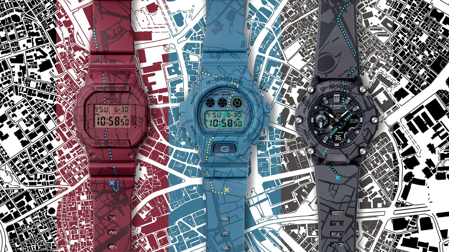 Японские наручные часы Casio G-SHOCK GA-2200SBY-8A с хронографом