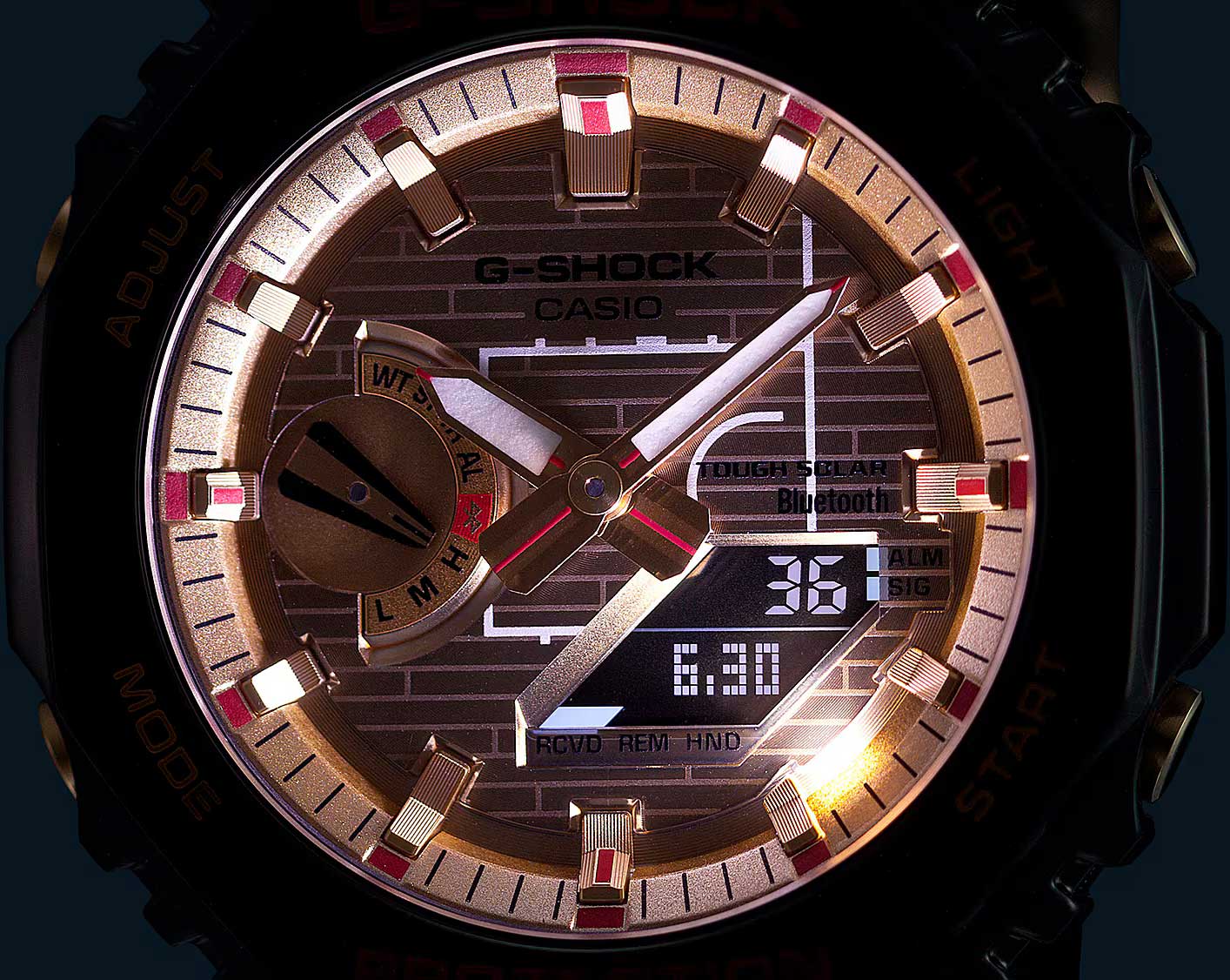 Японские наручные часы CASIO G-SHOCK GBM-2100RH-1A