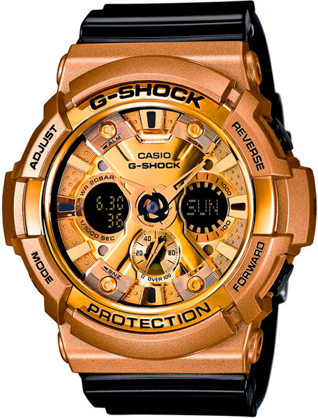 Японские наручные часы Casio G-SHOCK GA-200GD-9B2 с хронографом