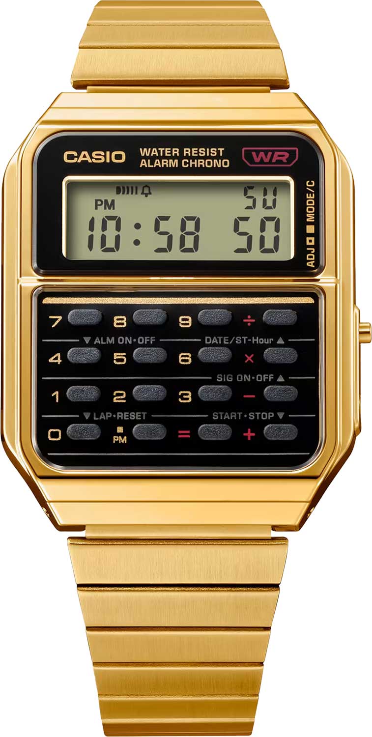 Японские наручные часы Casio Vintage CA-500WEG-1A с хронографом