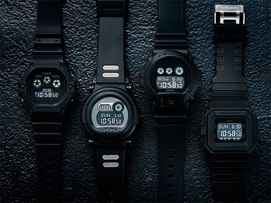 Японские наручные часы Casio G-SHOCK DW-5900BB-1E с хронографом