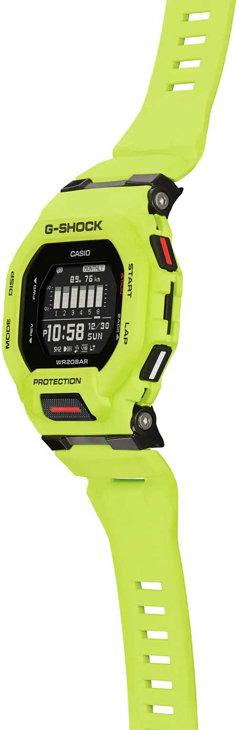 Японские спортивные наручные часы Casio G-SHOCK GBD-200-9ER с хронографом