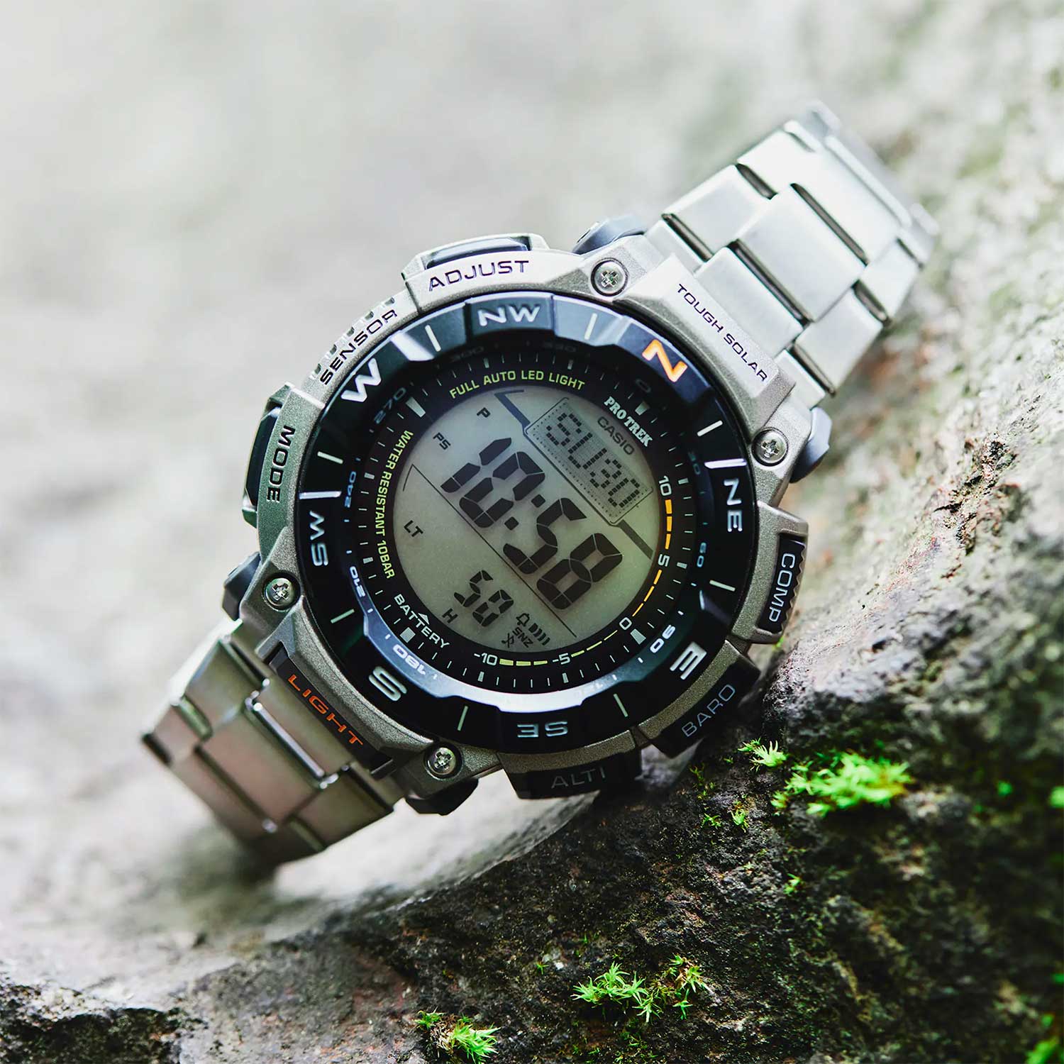 Японские наручные часы Casio Pro Trek PRG-340T-7E с хронографом