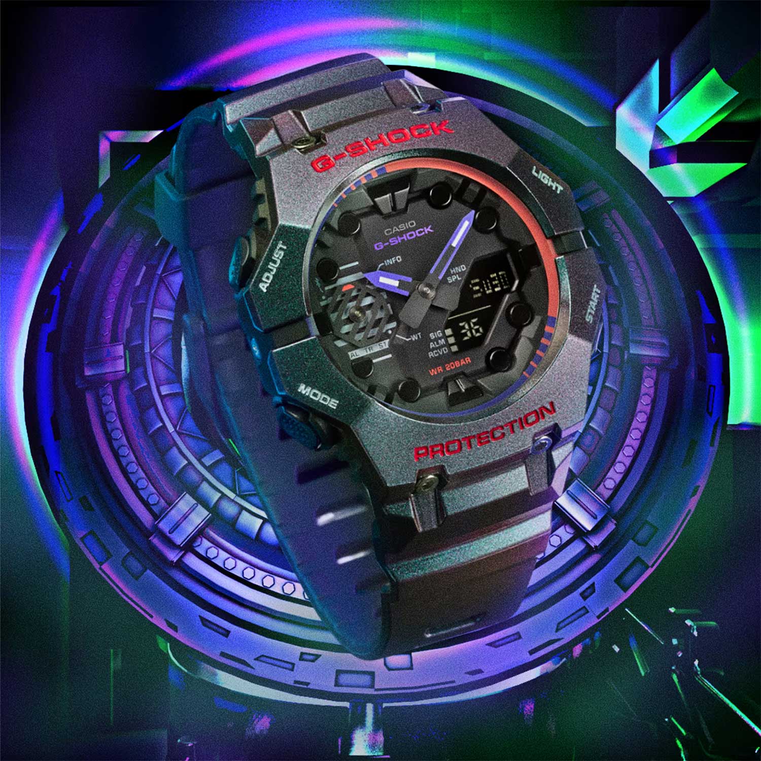 Японские наручные часы CASIO G-SHOCK GA-B001AH-6A
