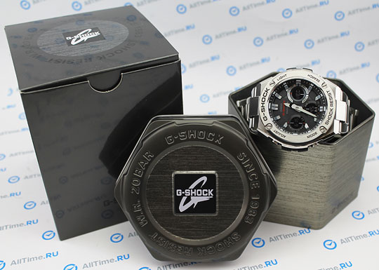 Японские наручные часы Casio G-SHOCK GST-W110D-1A с хронографом