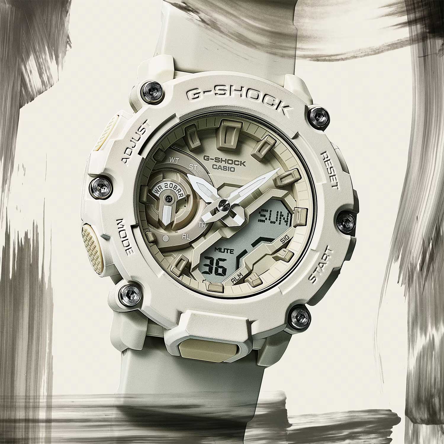 Японские наручные часы Casio G-SHOCK GA-2200NC-7A с хронографом