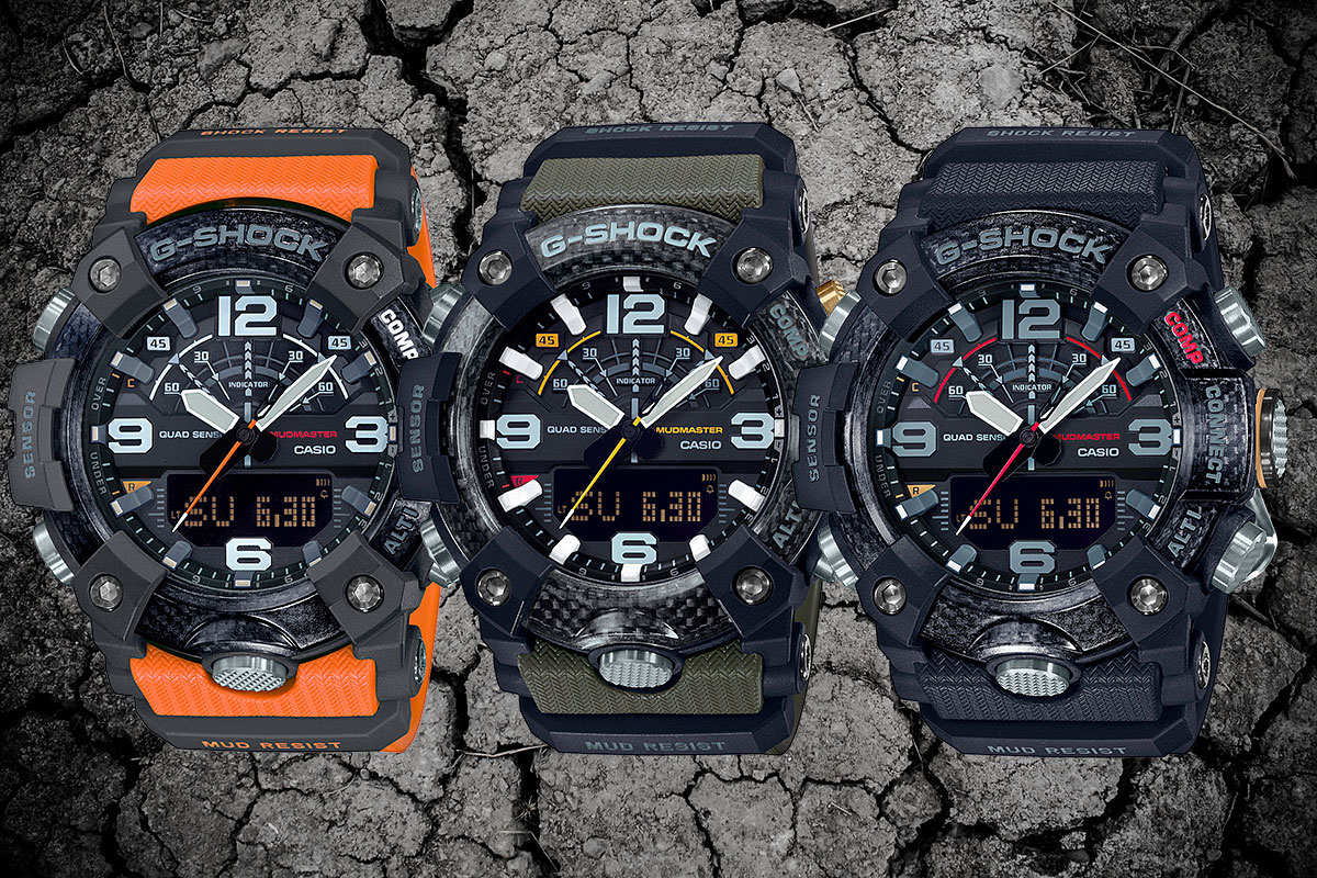 Японские спортивные наручные часы Casio G-SHOCK GG-B100-1A9ER с хронографом