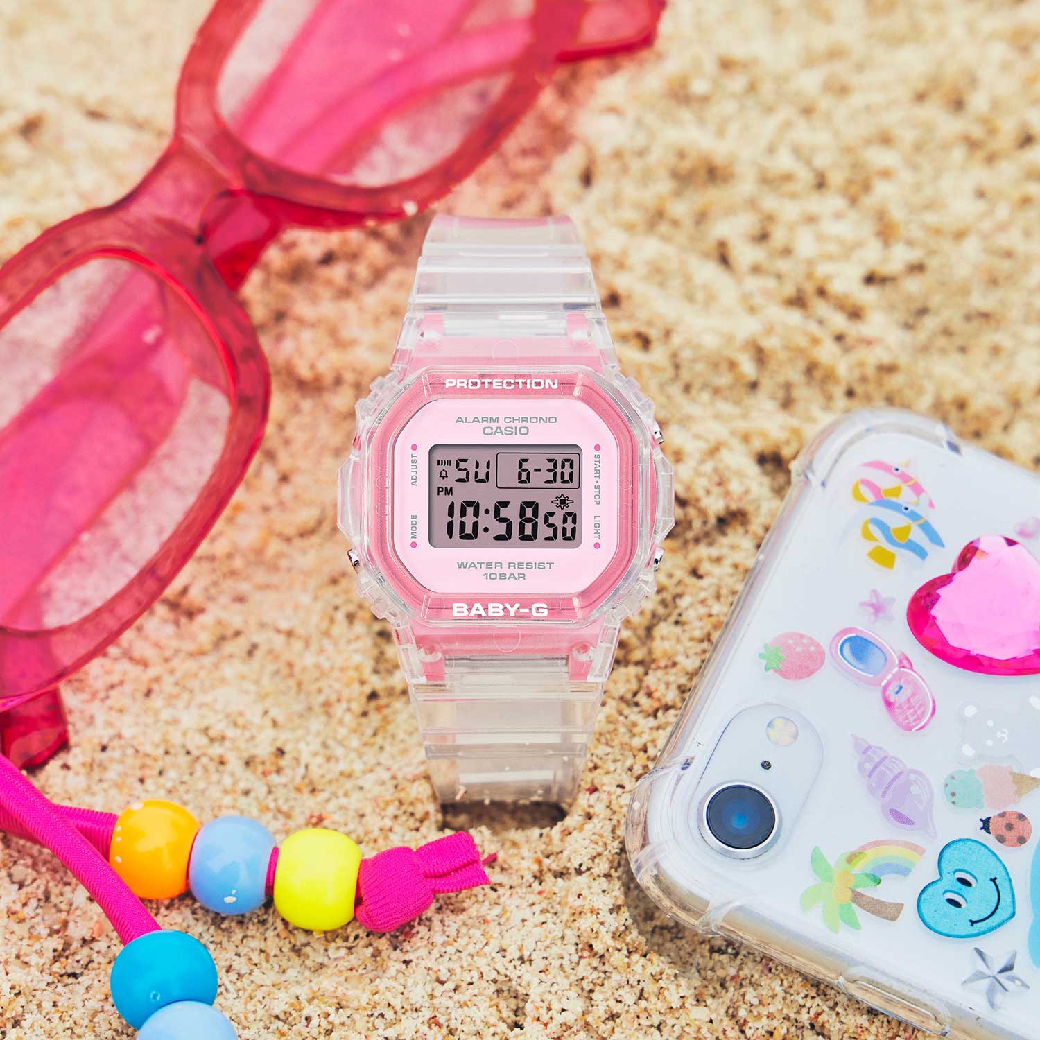 Японские наручные часы Casio Baby-G BGD-565SJ-7 с хронографом