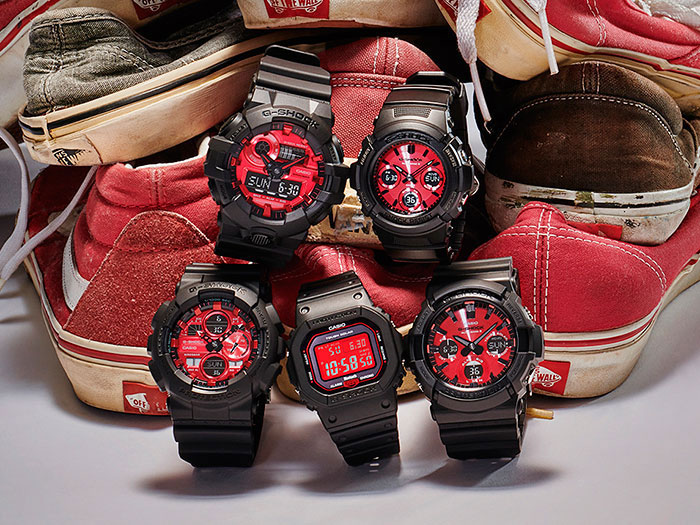 Японские наручные часы Casio G-SHOCK GA-700AR-1AER с хронографом