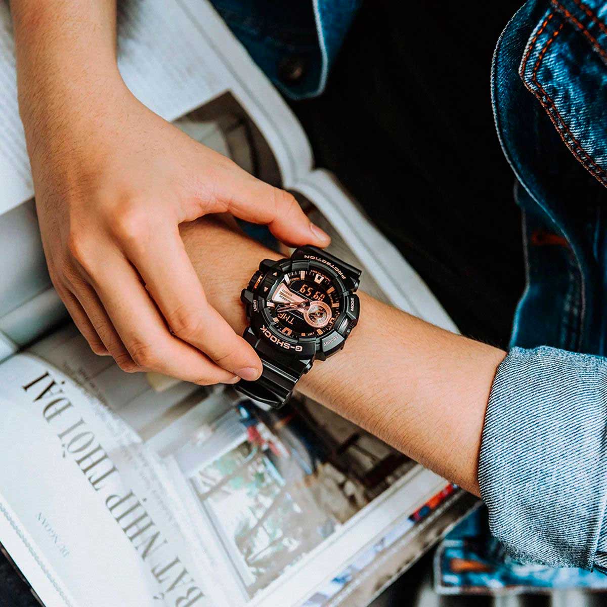 Японские наручные часы CASIO G-SHOCK GA-400GB-1A4