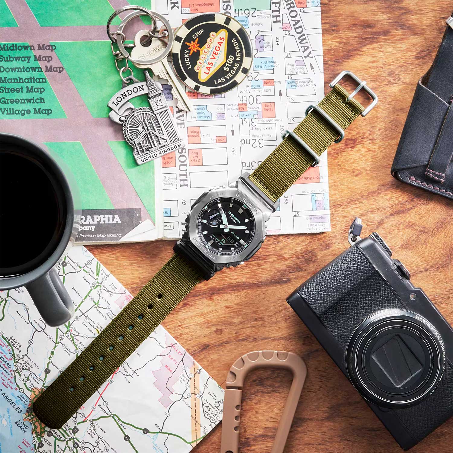 Японские наручные часы CASIO G-SHOCK GM-2100CB-3A