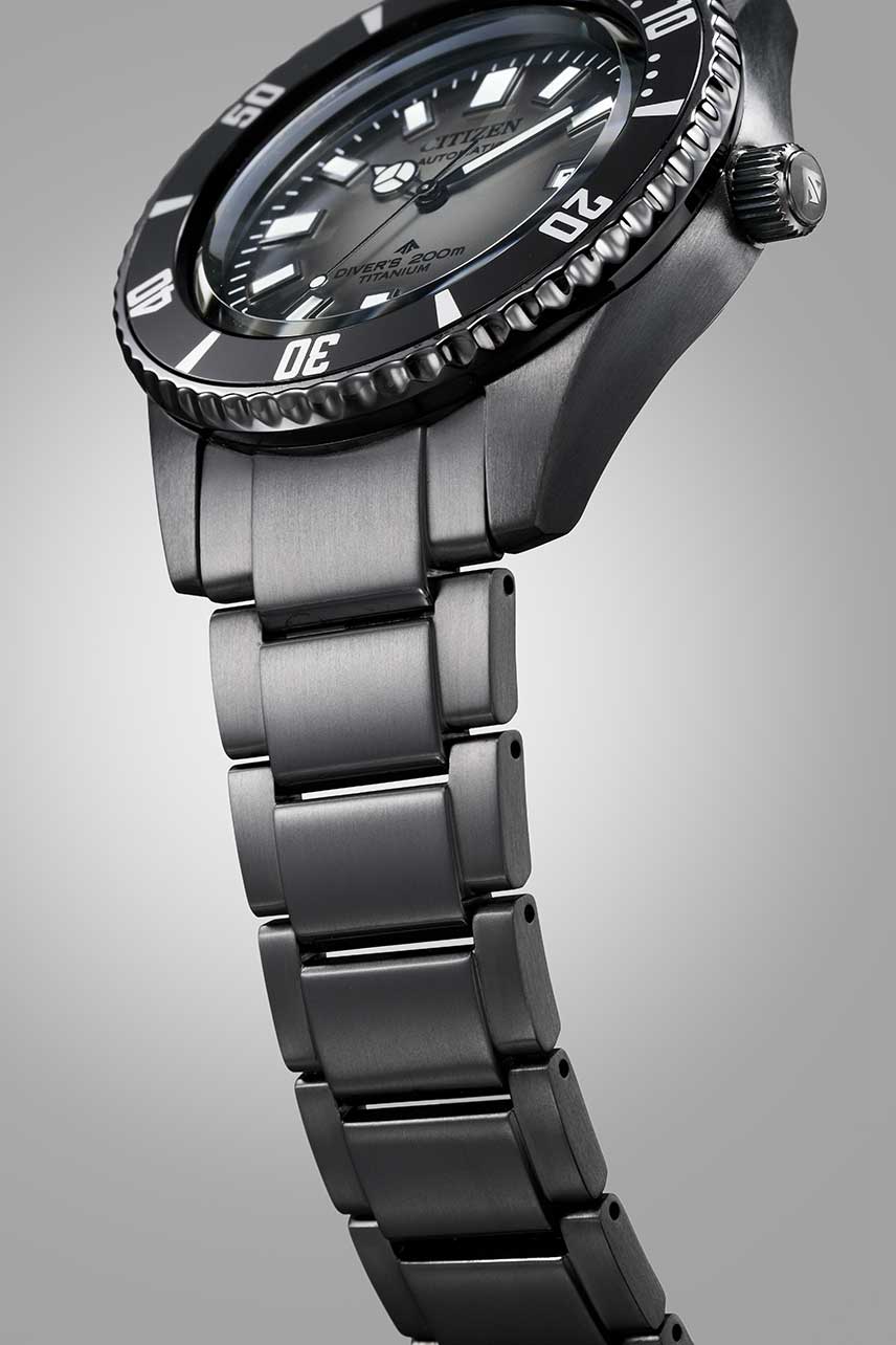 Японские механические титановые наручные часы Citizen NB6025-59H