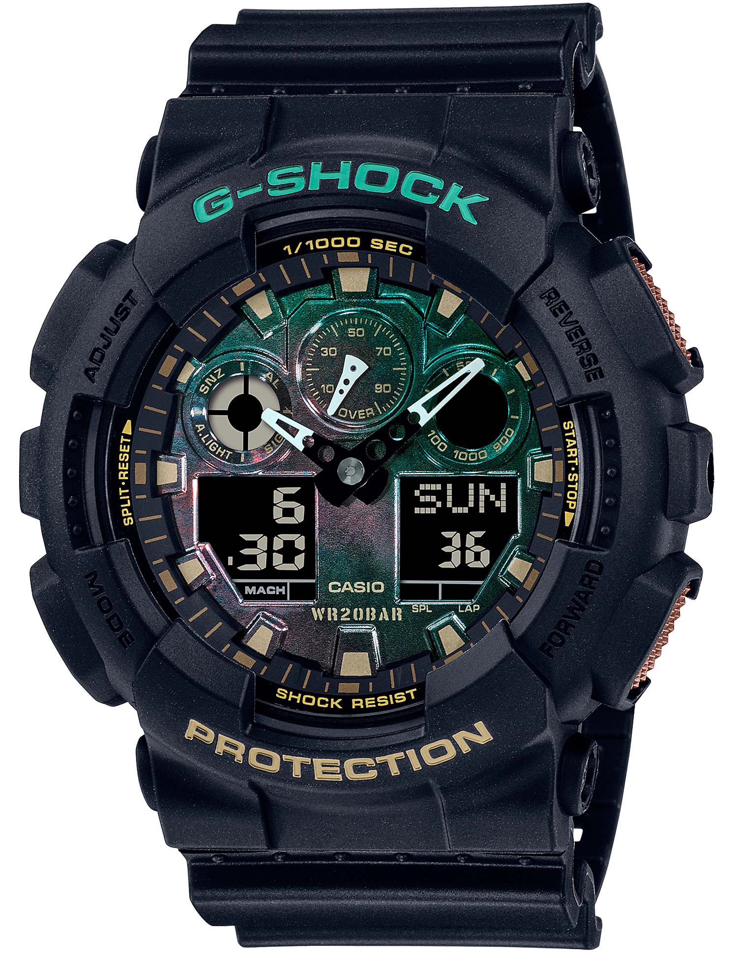 Японские наручные часы CASIO G-SHOCK GA-100RC-1A