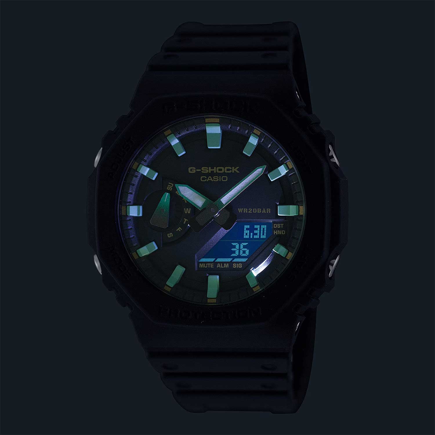 Японские наручные часы CASIO G-SHOCK GA-2100RC-1A