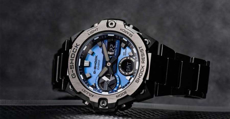 Японские наручные часы Casio G-SHOCK GST-B400BD-1A2 с хронографом