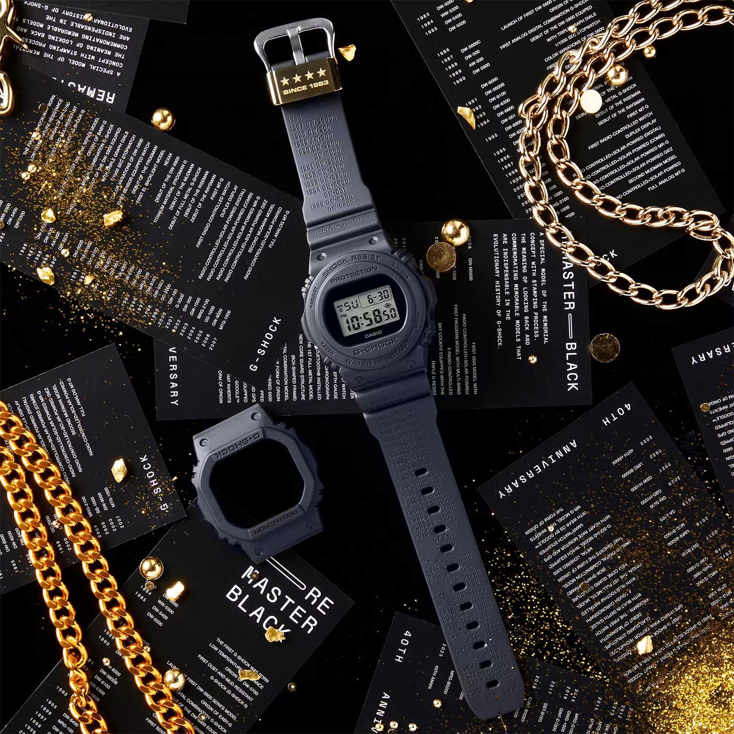 Японские наручные часы Casio G-SHOCK DWE-5657RE-1ER с хронографом
