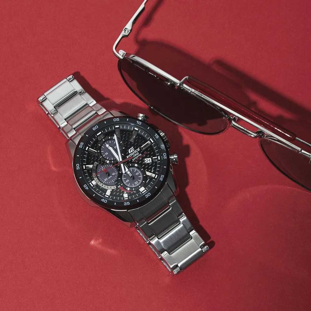 Японские наручные часы Casio Edifice EFS-S540DB-1A с хронографом