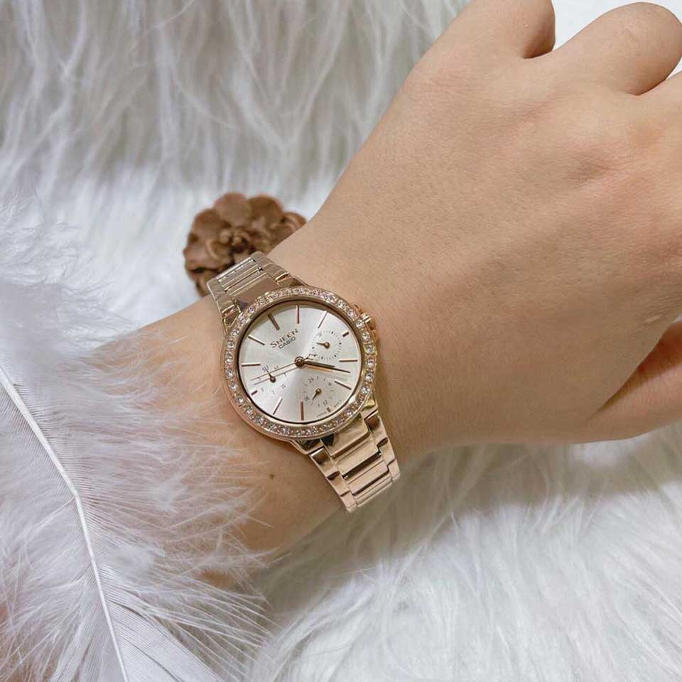 Японские наручные часы Casio Sheen SHE-3069PG-9A