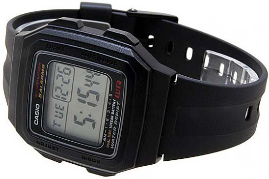 Японские наручные часы CASIO CASIO COLLECTION F-201WA-1A