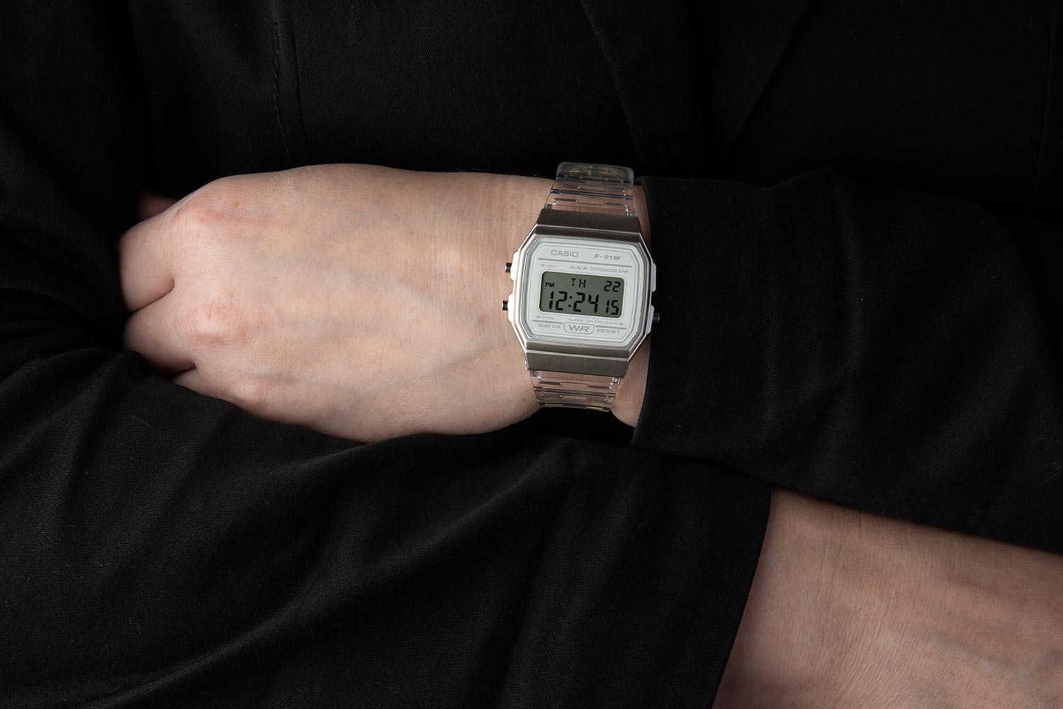 Японские наручные часы Casio Illuminator F-91WS-7EF с хронографом
