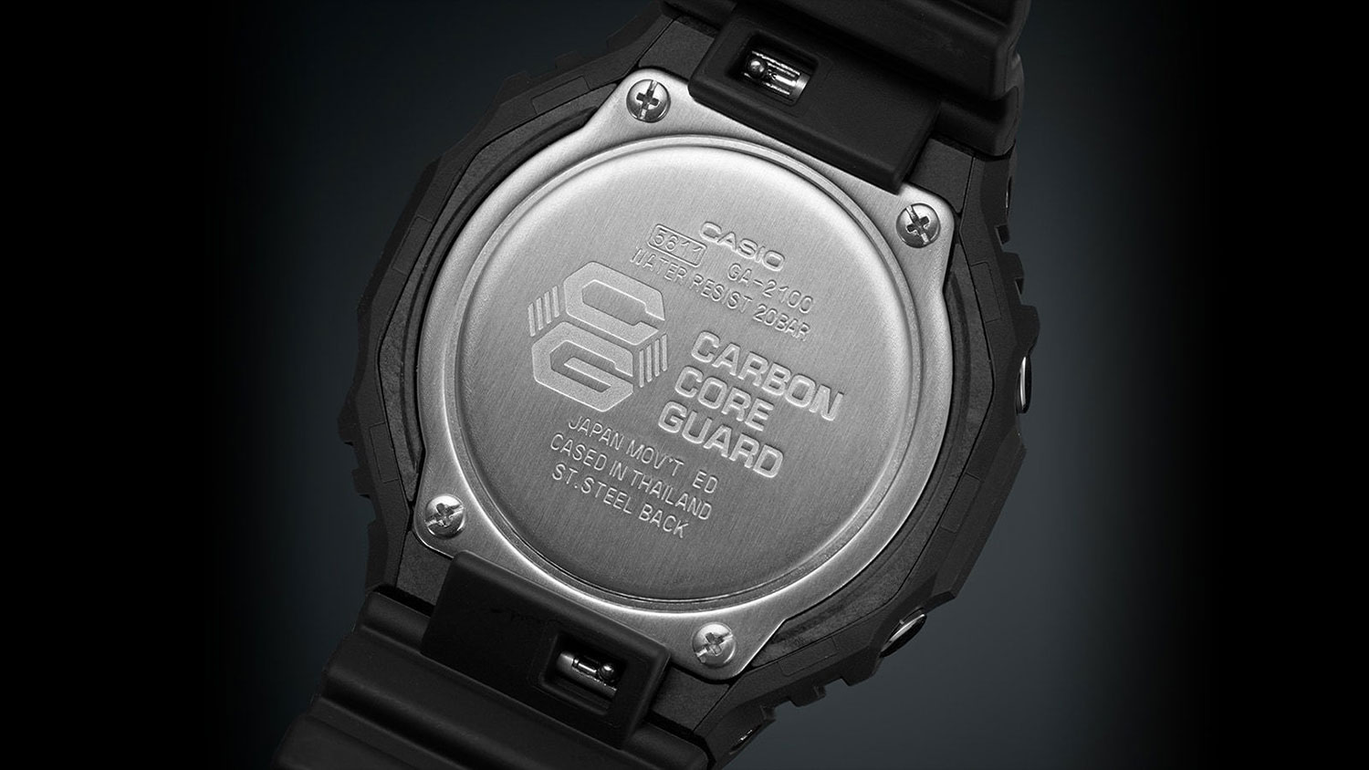 Японские наручные часы Casio G-SHOCK GA-2100-1A1ER с хронографом