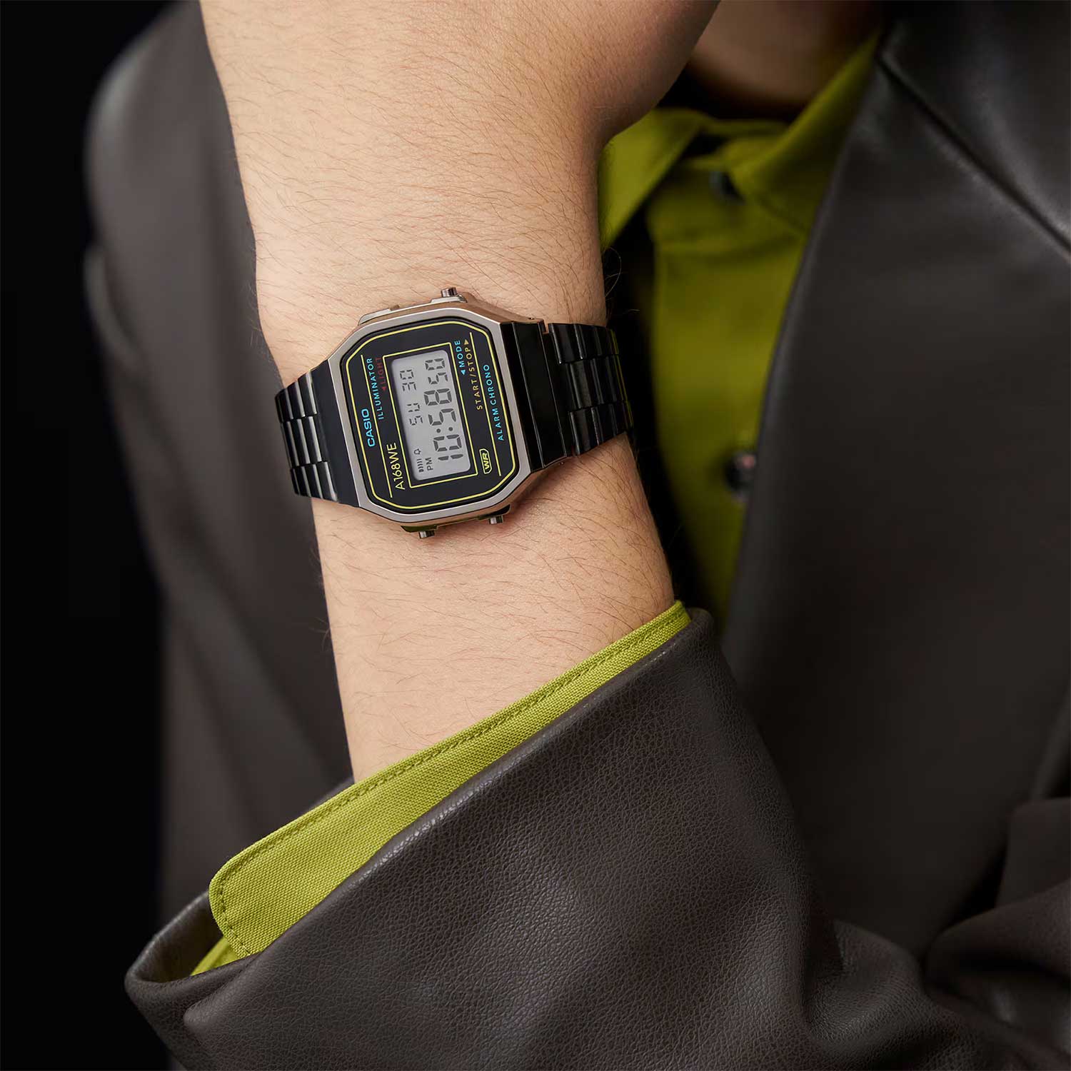 Японские наручные часы Casio Vintage A168WEHB-1A с хронографом